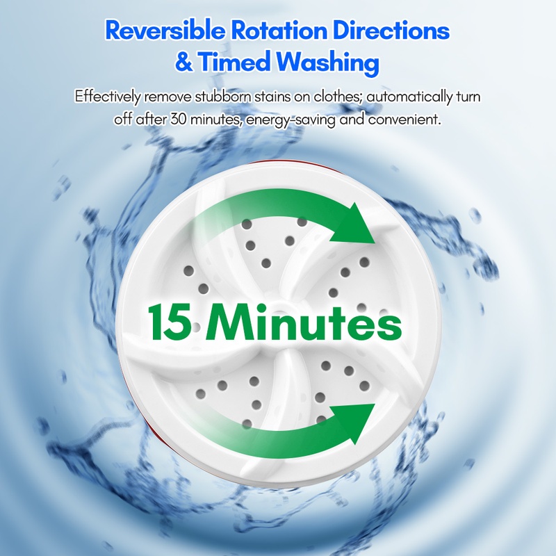 Máy Giặt Tuabin Mini Sử Dụng Sóng Siêu Âm / Núi Lửa Mini Cổng Sạc USB