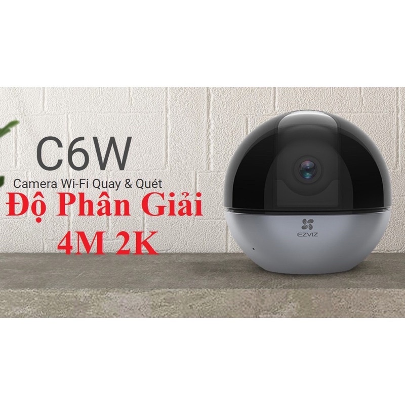 Camera Xoay IP WIFI 4M 2K EZVIZ C6W quay quét 360 độ Chính Hãng, bảo hành 24 tháng | BigBuy360 - bigbuy360.vn