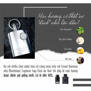 [ Mẫu thử ] Nước hoa nam Supremacy Silver EDP 10ml