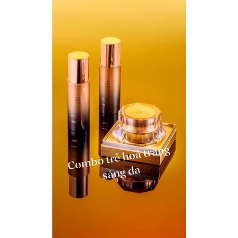 Combo trẻ hoá, dưỡng trắng, chống lão hoá da Gold Caviar Vella