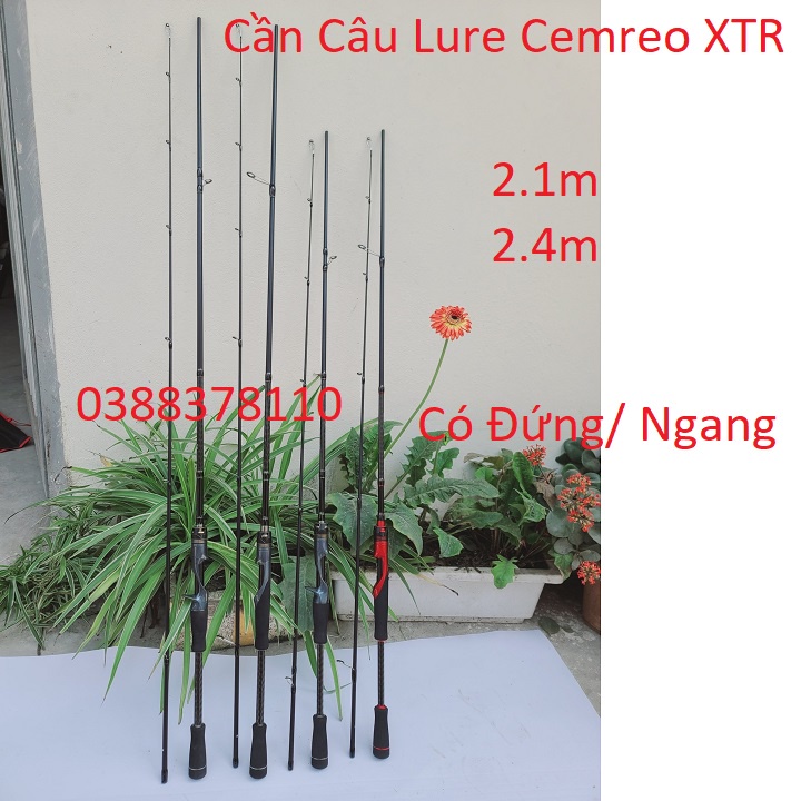 Cần Câu Lure 2 Khúc Cemreo XTR Ngọn M - Cao Cấp - CL2K006