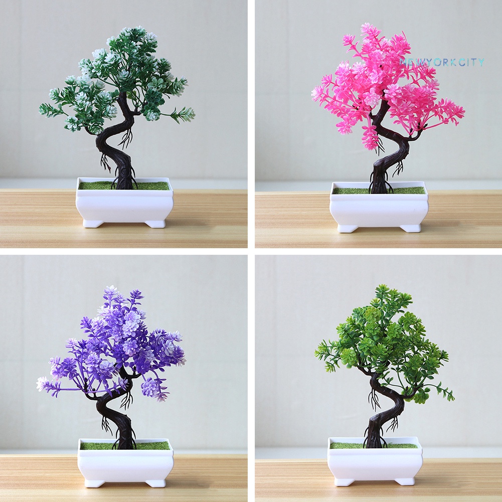 Chậu Cây Bonsai Giả Trang Trí Bàn