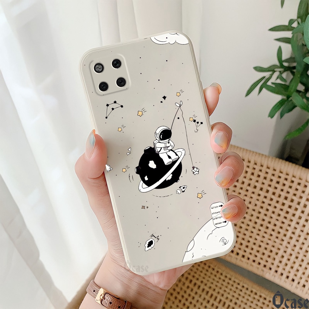 Ốp lưng Huawei Mate 20 Pro in hình Nasa  vũ trụ  cạnh viền vuông có bảo vệ camera
