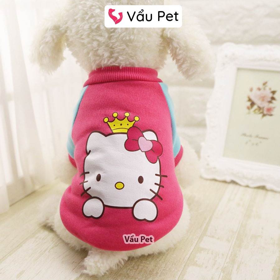 Áo Cho Chó Mèo Nỉ Hình Ngộ Nghĩnh Mùa Đông - Quần Áo Cho Chó Mèo Thú Cưng Vẩu Pet Shop