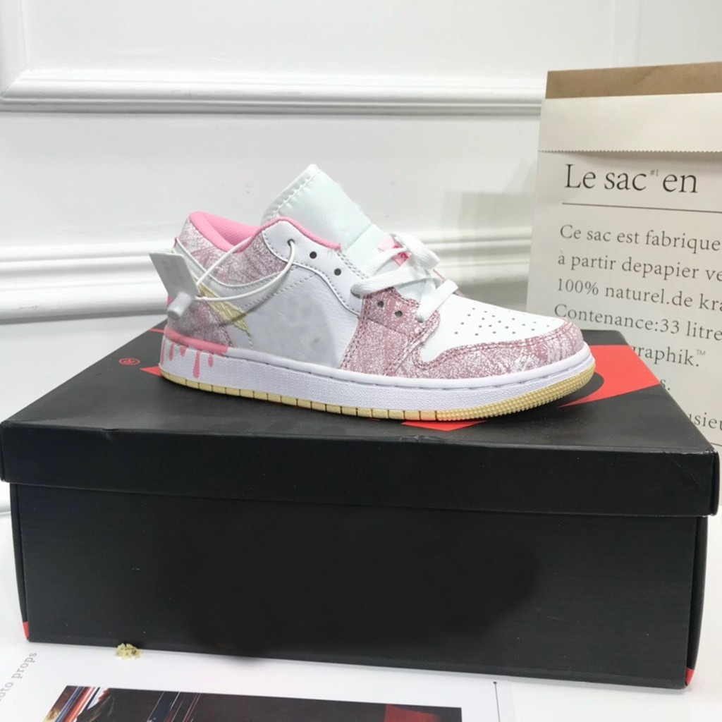 Giày sneakers Pink White cao cấp mã 210