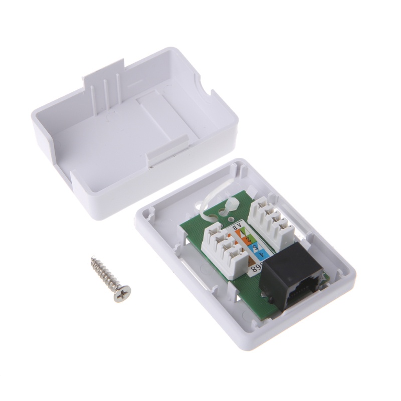Đầu Nối Đơn Cổng RJ45 Cat5e Gắn Tường Không Khiên Chuyên Dụng