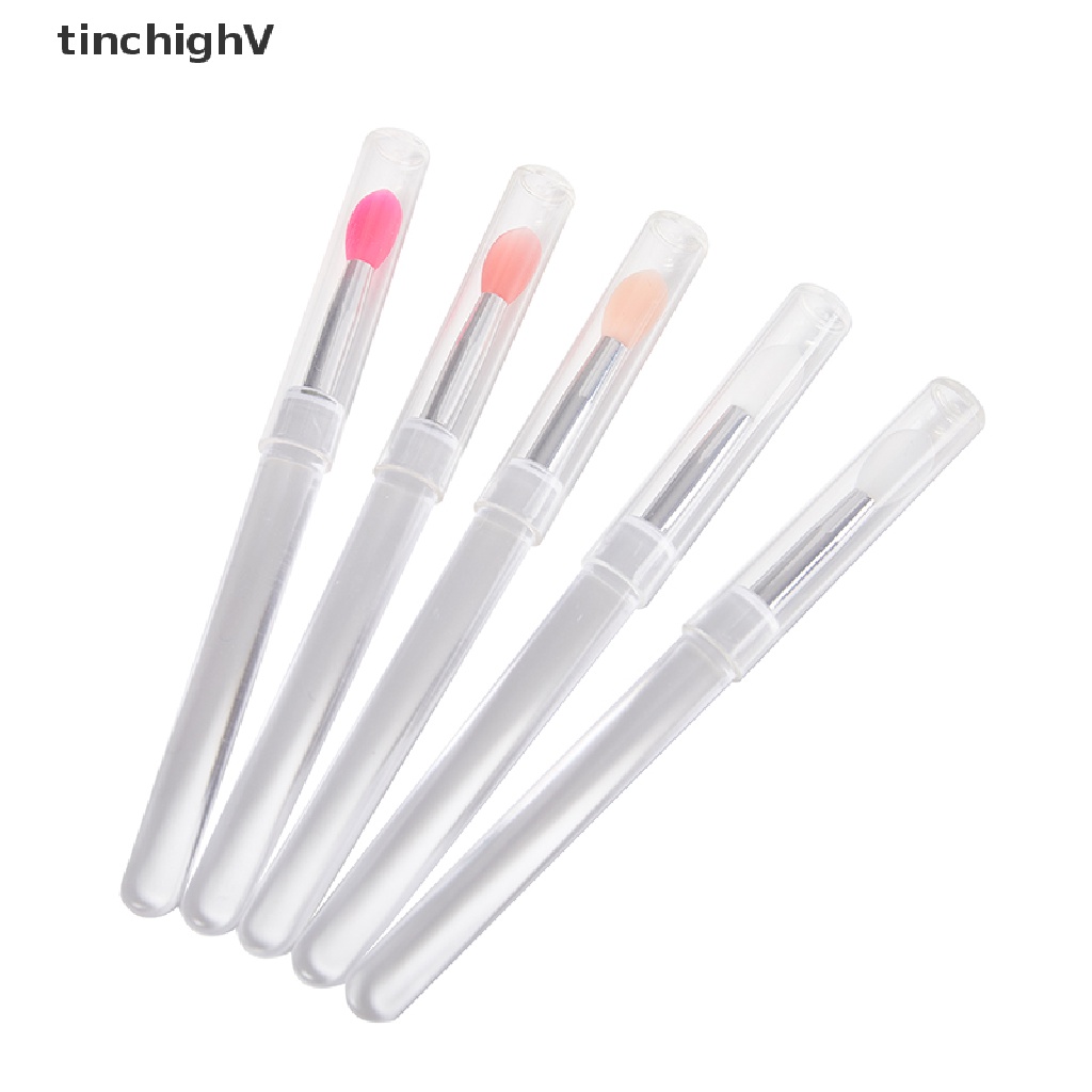 Set 2 Cọ Tô Son Môi Bằng Silicone Kèm Nắp Đậy Chống Bụi