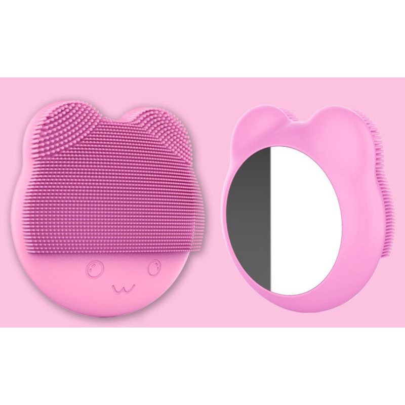 Máy rửa mặt hình mèo có gương (dùng pin),,,