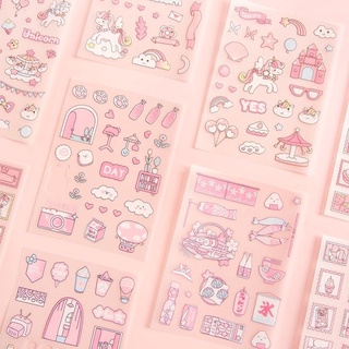 Set 4 tấm sticker Flowertree dễ thương