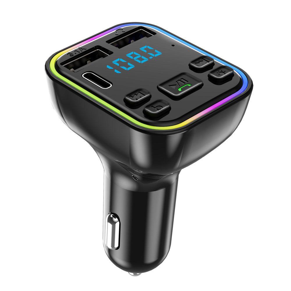 Bộ Chuyển Đổi Sạc Nhanh USB Kép Kiêm Máy Nghe Nhạc MP3 FM Cho Xe Hơi