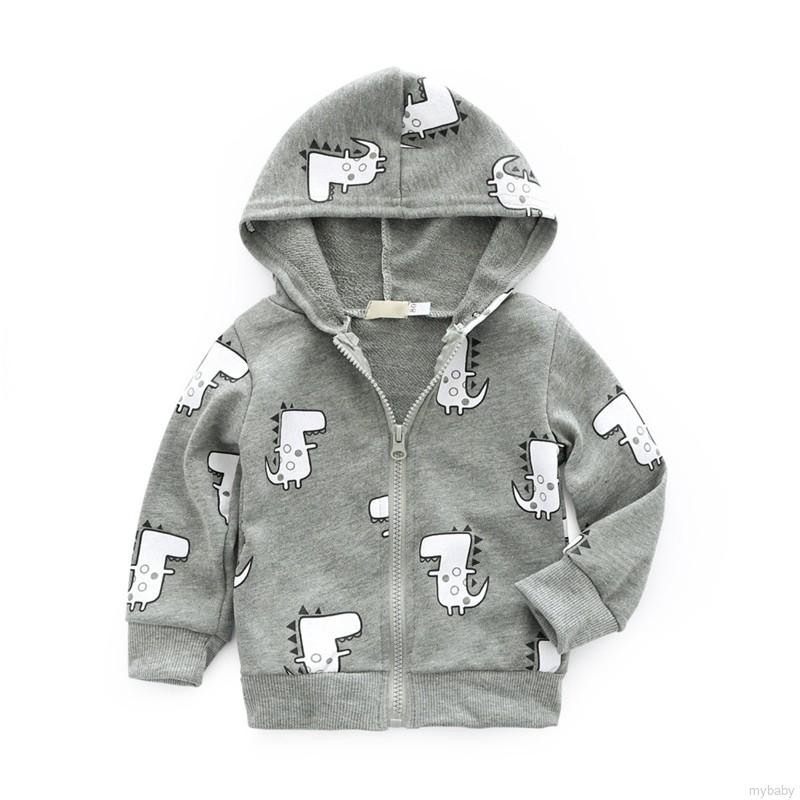 Áo Khoác Hoodie In Hình Khủng Long Cho Bé Trai