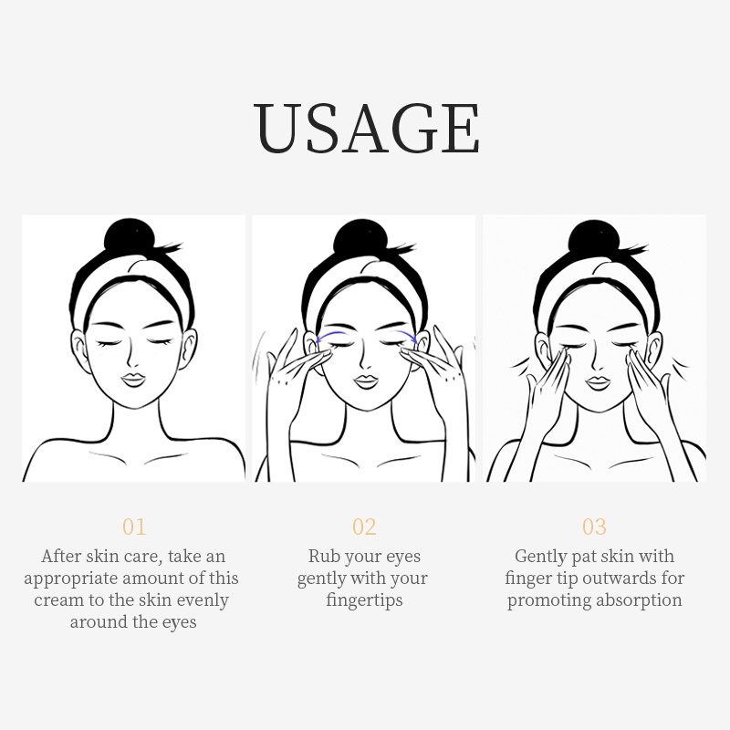 Kem dưỡng trắng LAIKOU chống lão hóa cho mắt chiết xuất sâm và chất nhầy ốc sên 30g