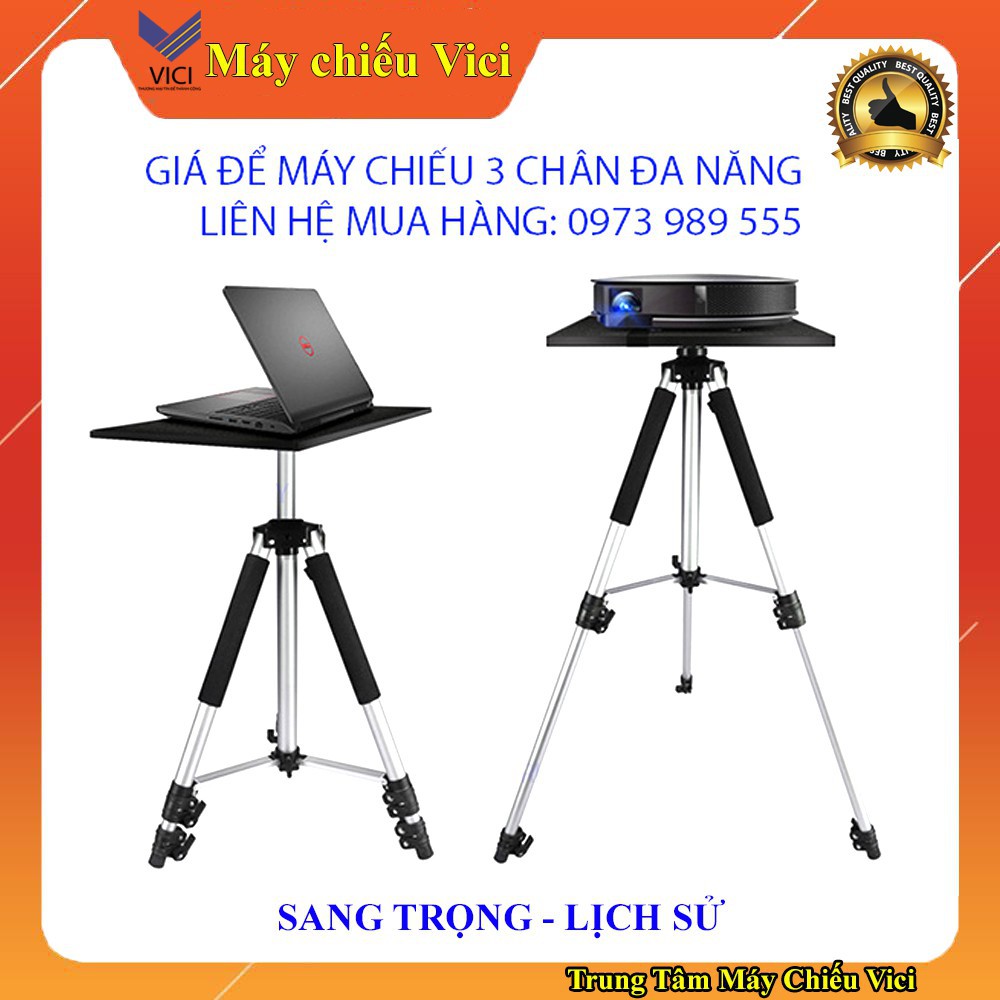 [Mã 252ELSALE hoàn 7% đơn 300K] Giá đỡ máy chiếu hợp kim nhôm, chân máy chiếu, tripod máy chiếu chắc chắn, sang trọng