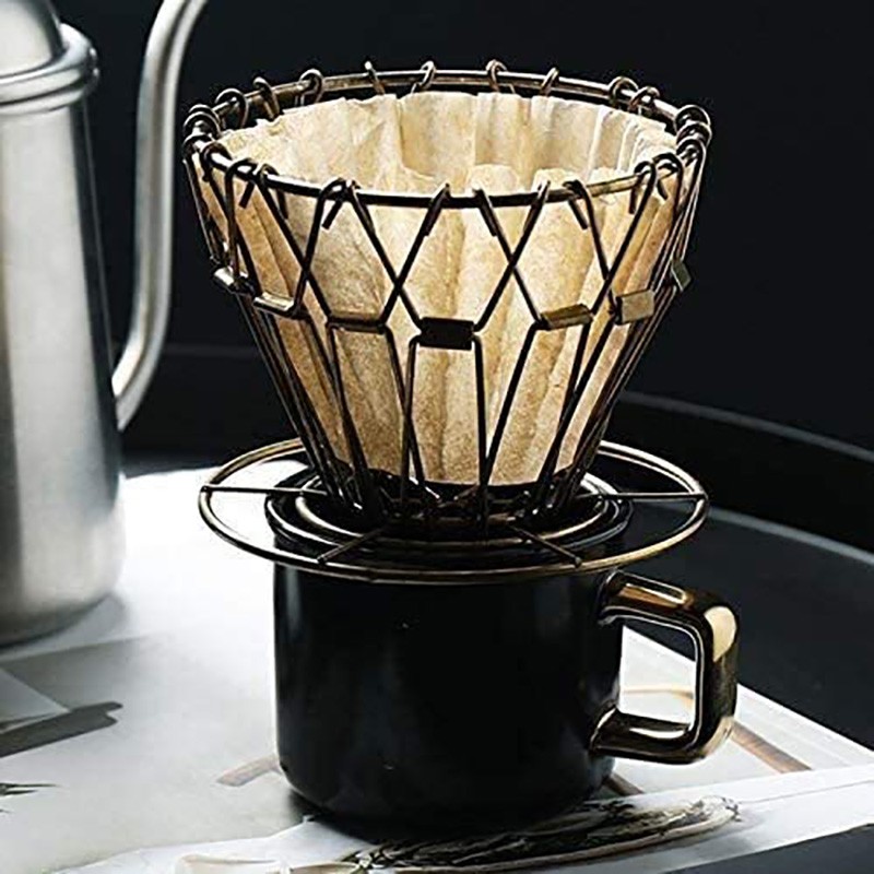 Hand Punch Coffee Filter Cup Coffee Filter Paper Coffee Filter Papers Wooden Cake Type Wave Filter Coffee Tools