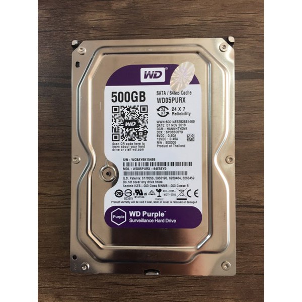 [ GIÁ GỐC ] Ổ cứng HDD PC 3,5&quot; 500GB ổ cứng cho camera giá nhà phân phối, ổ wd tím 500GB