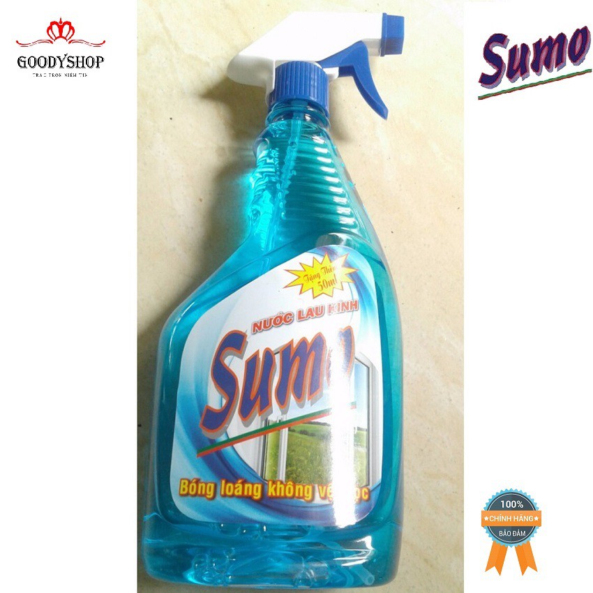 [Nước Lau Kính Sumo] SMLK800ml tẩy sạch vết bẩn nhanh chóng-GOODYSHOP