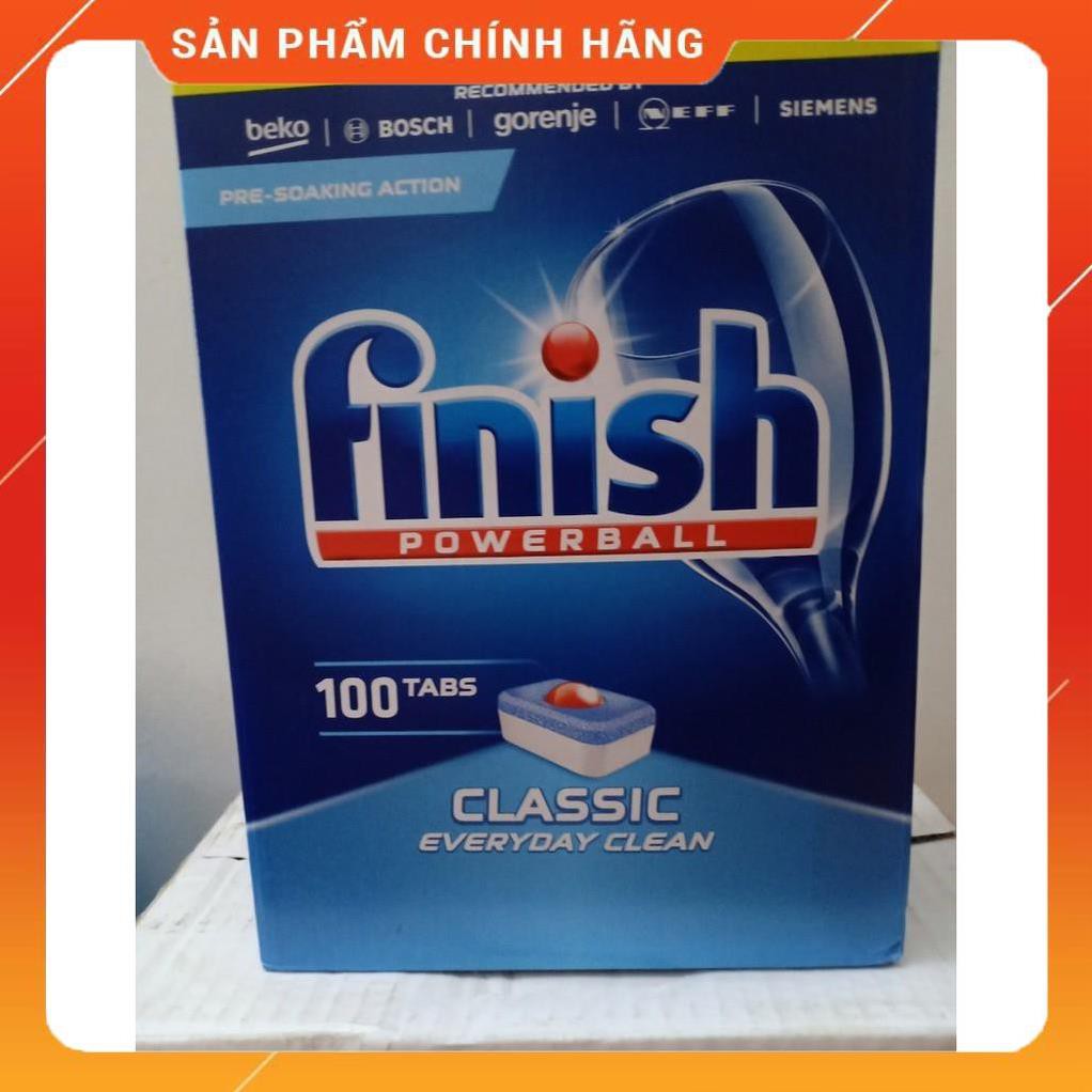 (FreeShip) Viên rửa bát Finish Classic 100 viên (Date sx 2020)