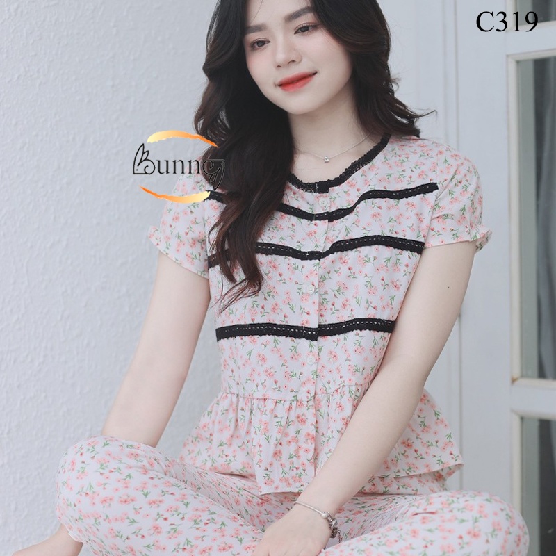 [Bunnysky] ĐỒ BỘ NỮ MẶC NHÀ, SAU SINH, QUẦN ÁO MẪU TIỂU THƯ ĐIỆU ĐÀ CHẤT LỤA HÀN
