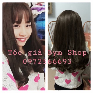 Tóc giả cả đầu xoăn đuôi