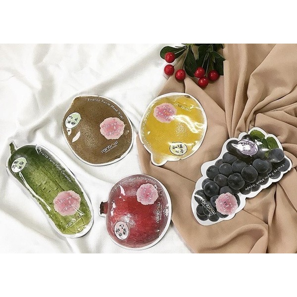 [Chính hãng] Bán lẻ Miếng Mặt Nạ Dưỡng Da Rainbow Fruits Farm Facial Mask