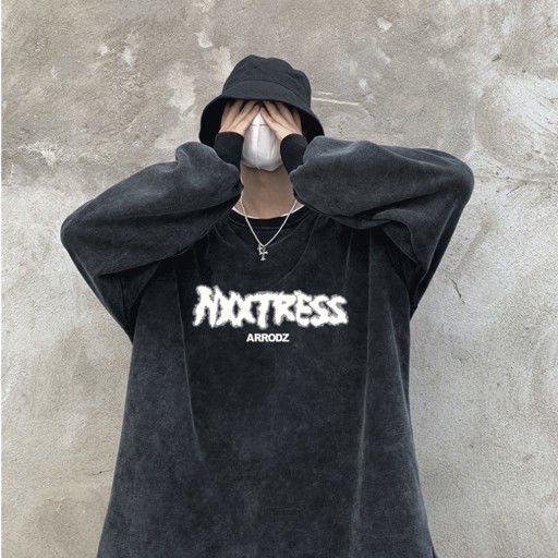 Áo Sweater Cotton Cổ Tròn Dáng Rộng Thời Trang Retro Dành Cho Nam