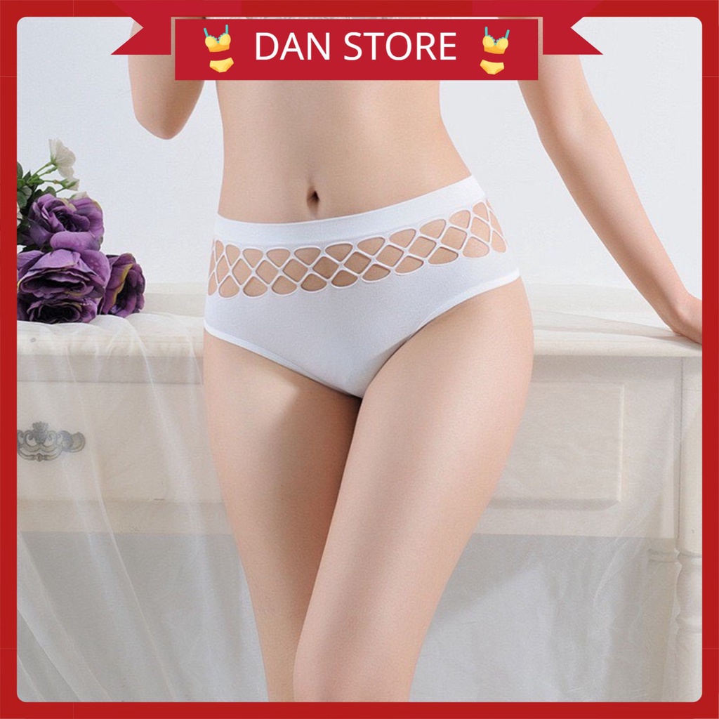Quần Lót Lọt Khe - Quần Lọt Khe Nữ cotton thiết kế viền cắt ô vuông Sexy điệu đà quyến rũ DAN STORE MÃ 8850
