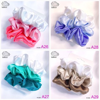 Set 3 dây buộc tóc, cột tóc vải scrunchies phi bóng thời trang Orin cb5 K1204