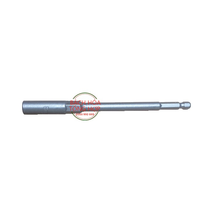 Đầu tuýp, chụp Bulong sâu lòng 8mm dài 150mm cho Khoan, Bắn vít