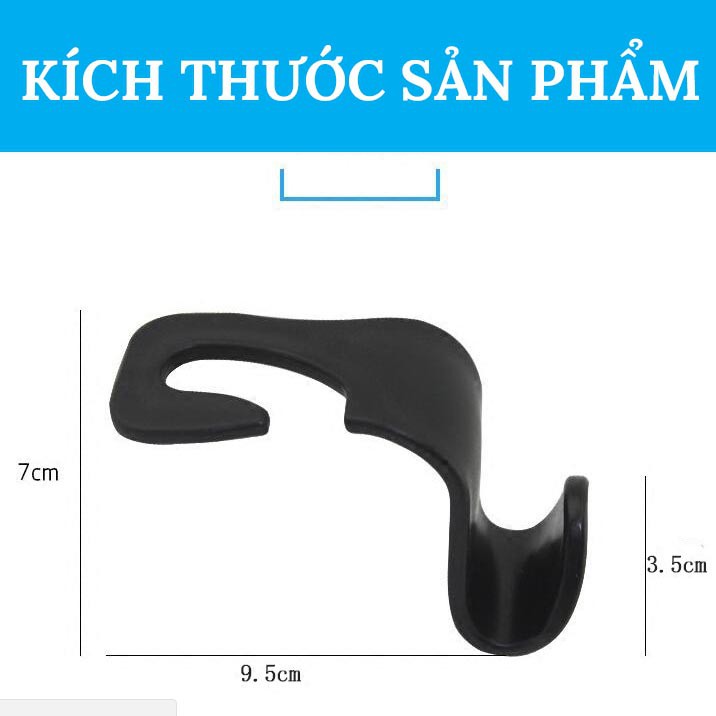 [Mã LIFEAUMAY giảm 10% tối đa 30k đơn 150k] Móc Treo Đồ Sau Ghế Ô Tô - móc chữ S thông minh chịu tải trọng tốt