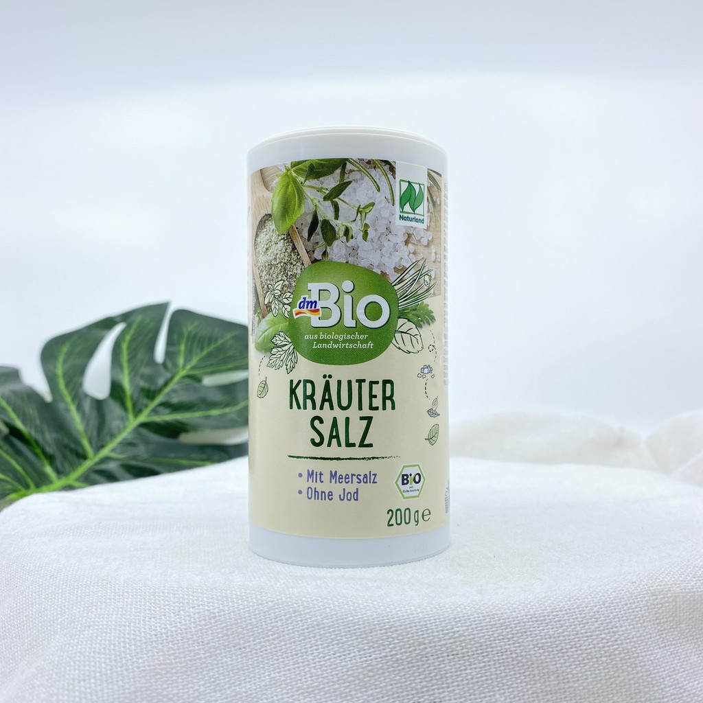 Muối ăn dặm cho bé &amp; sử dụng cho cả gia đình BIO DM Krauter Salz chuẩn Đức