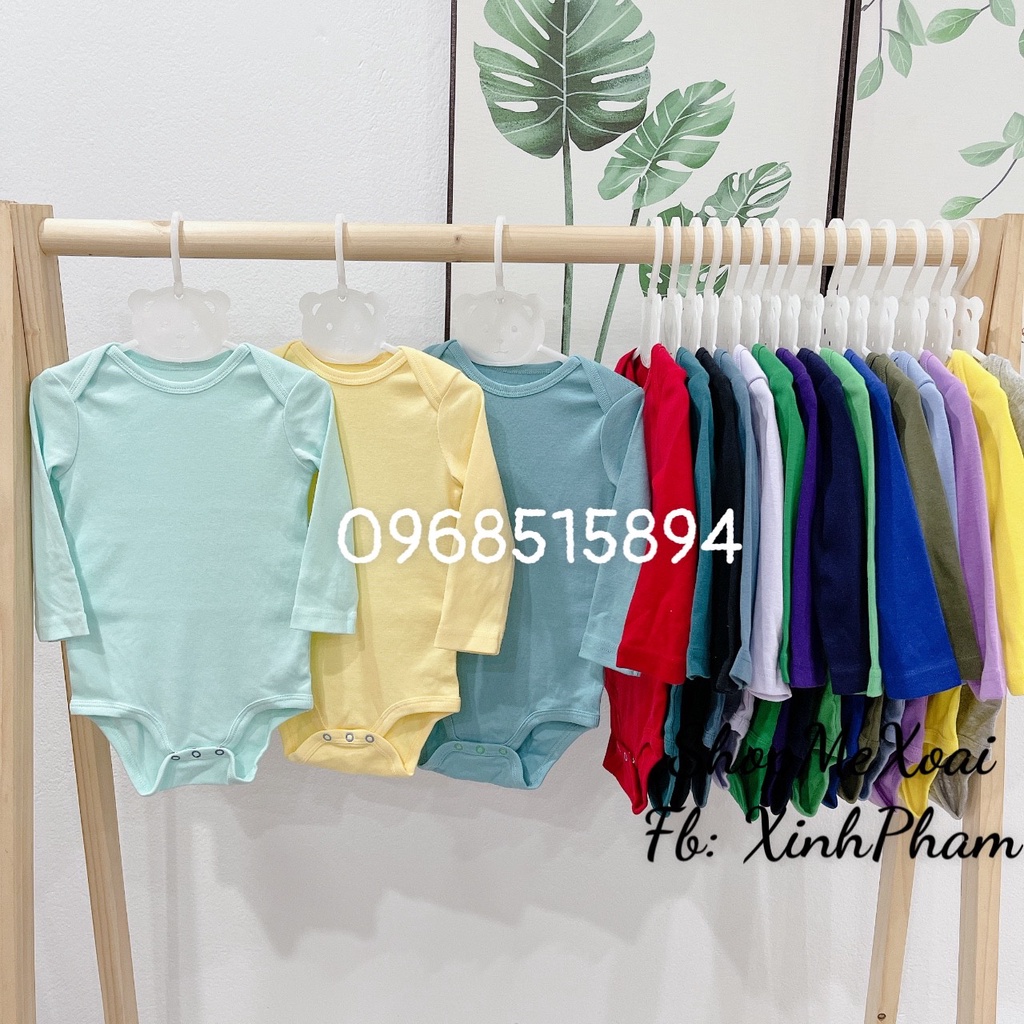 BODY CHIP TRƠN CARTER SIZE 0-3M(3-5kg) ,BODYCHIP DÀI TAY MIX HÃNG CHO BÉ