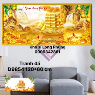 Tranh đính đá Phong Cảnh Thuận buồm xuôi gió D9854 chưa đính
