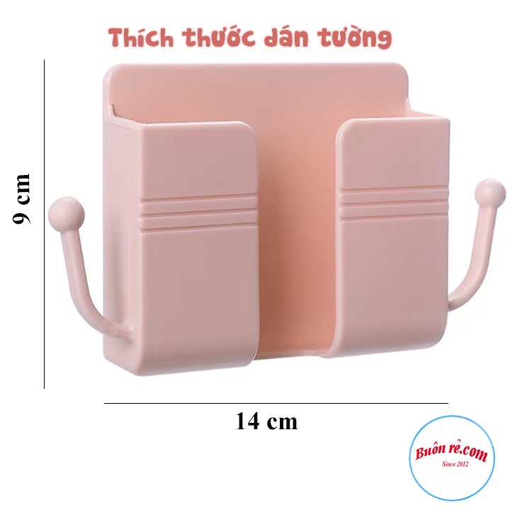 Kệ dán tường để điện thoại, điều khiển remote Việt Nhật , Khay đựng điện thoại khi sạc có móc treo -giá rẻ68