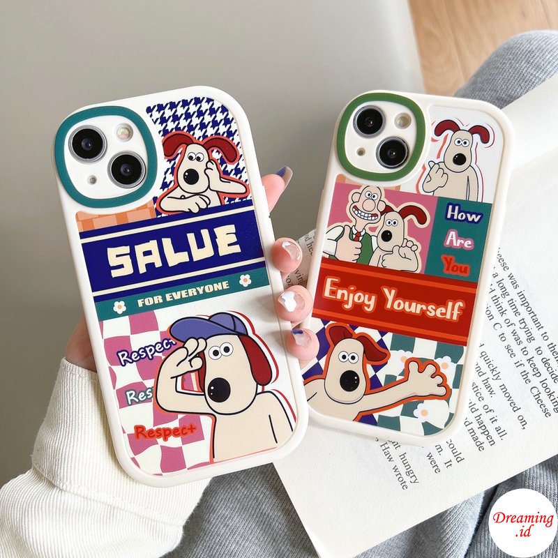 Ốp Điện Thoại Mềm Hình Chú Cún Mắt To Cho iphone 15 14 13 12 11 pro x xr xs max se 2020 6 6s 7 8 plus