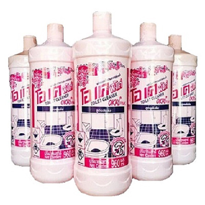 Nước Tẩy Toilet OKAY PINK Hàng Thái Lan Chính Hãng 960ml