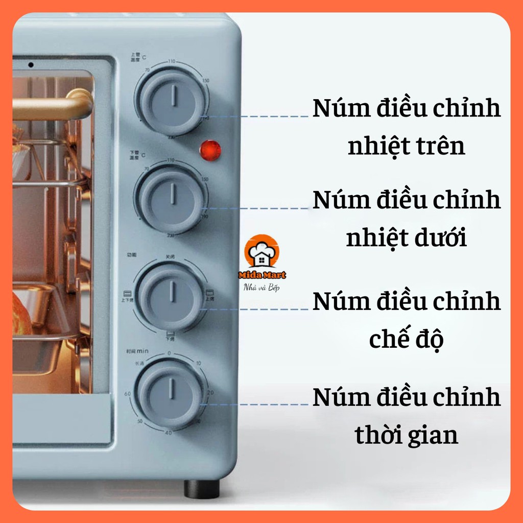 🔥 LÒ NƯỚNG ĐA CHỨC NĂNG BEAR 20L CHÍNH HÃNG DKX-C20D1 BẢO HÀNH 6 THÁNG 🔥