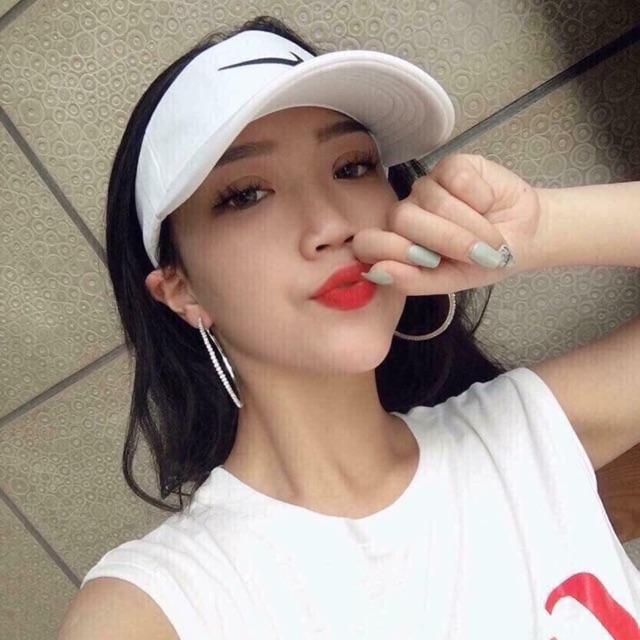 Mũ Ni ke Nửa Đầu Đen trắng