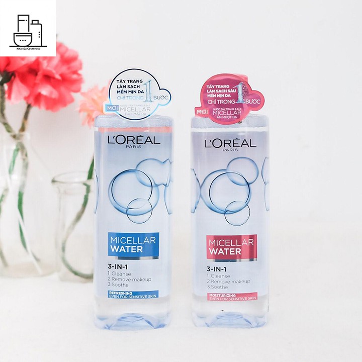 Nước tẩy trang L'Oreal Paris 3-in-1 Micellar Water 400ml