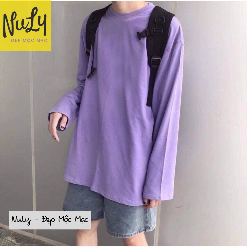 Áo Thun Trơn Dài Tay Unisex Basic Nhiều Màu Form Rộng Ulzzang, Kiểu Dáng KOREA NULY, ATND | WebRaoVat - webraovat.net.vn