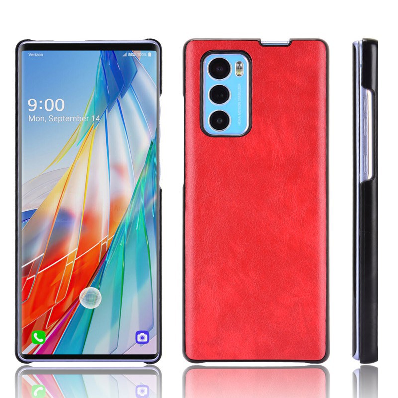 Ốp điện thoại bọc da kiểu dáng thời trang dành cho Lg Wing 5g
