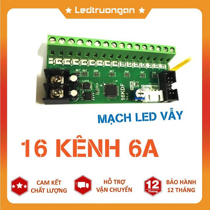 Mạch led vẫy 16 kênh 6A - 4U điều khiển biển led vẫy