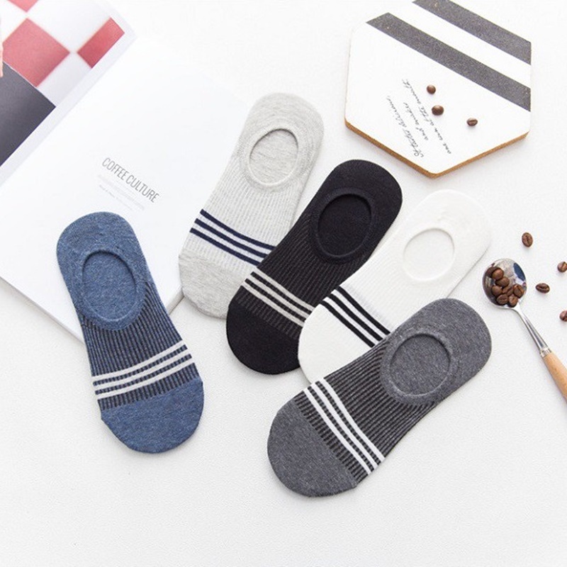 Tất vớ cổ thấp lười 3 Sọc Thân thời trang unisex nam nữ thể thao cao cấp