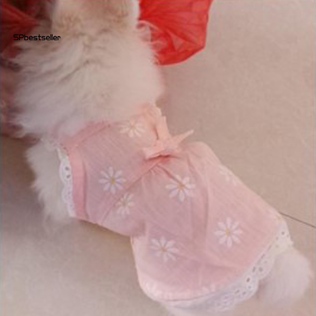 Đầm Xòe Đính Nơ Đáng Yêu Dành Cho Cún Cưng