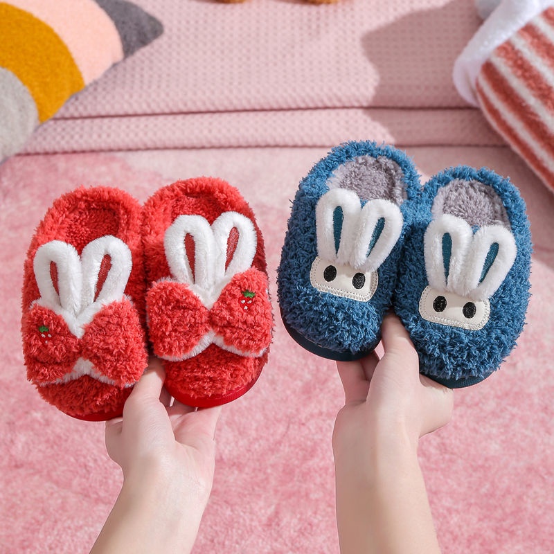 Dép bông đi trong nhà chống trượt kiểu dáng công chúa dễ thương cho bé gái