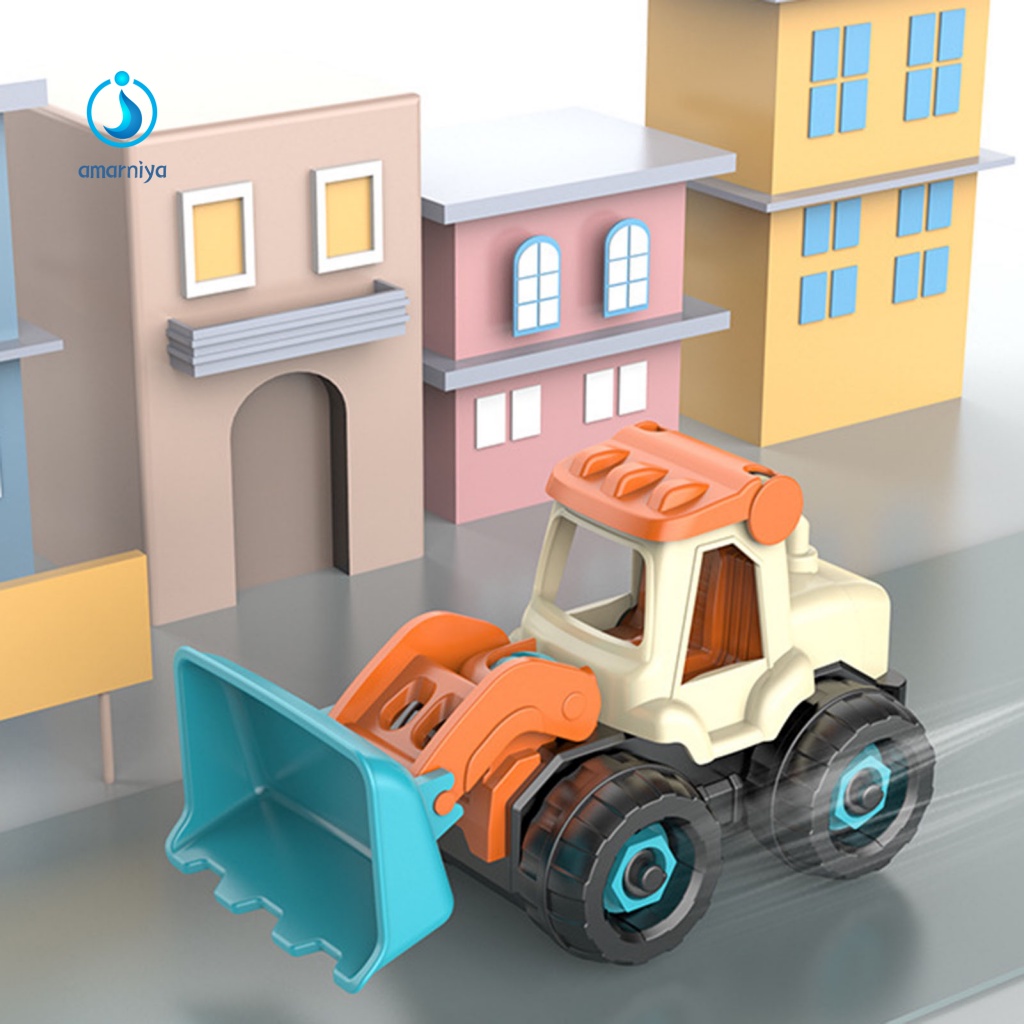 Bộ Đồ Chơi Lắp Ráp Xe Tải Xây Dựng An Toàn Cho Trẻ Em