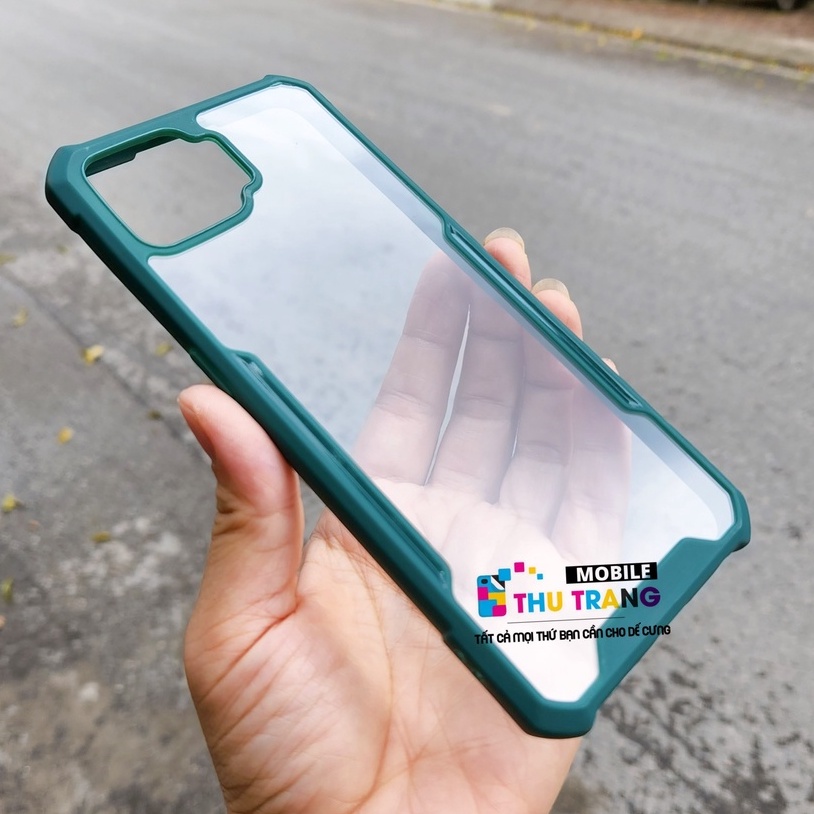 Ốp lưng Oppo A73 2020 chống sốc viền màu mặt lưng trong suốt có gờ nhô cao bảo vệ camera