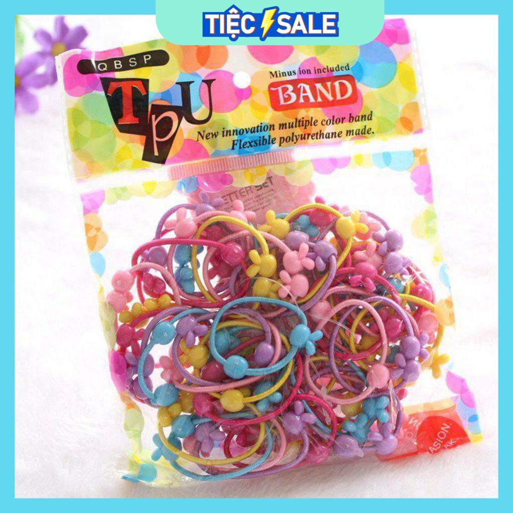 TÚI 50 DÂY BUỘC TÓC CHO BÉ YÊU _ Giá Bán Sỉ Lẻ