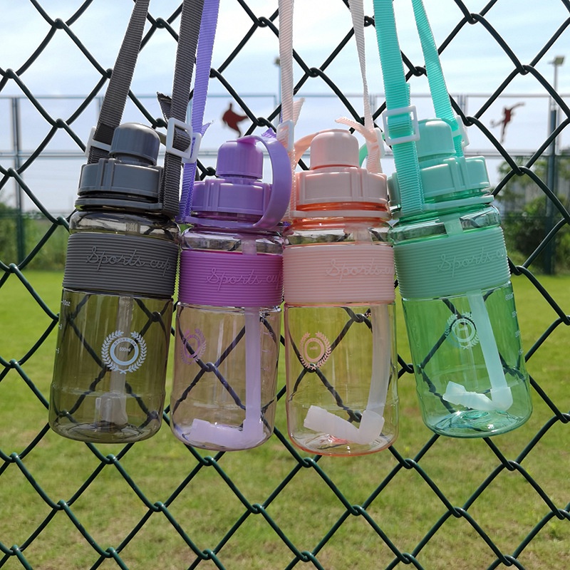 Bình Nước Sport Cup Thể Thao Du Lịch Có Chia Vạch, Kèm Ống Hút, Nhiều Màu, Nhiều Dung Tích 88322 SIÊU THỊ 88