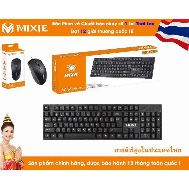 [Combo] Bàn phím có dây MIXIE X7 Và Chuột Có Dây MIXIE X2 | WebRaoVat - webraovat.net.vn