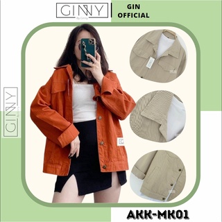 Áo Khoác Jean Trơn Basic MK-01  | Thời Trang Unisex | Street Style 2021 | GINNY OFFICAL